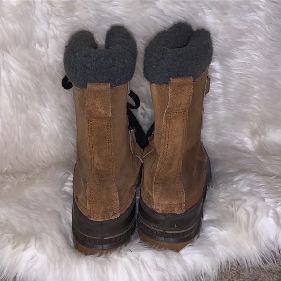 Sorel Roughrider caribou Thermoplus boots Snow Men’s 7 women’s 8.5 wool - Picture 3 of 7